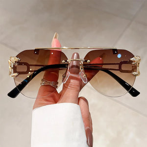 Vintage Rimless Sunglasses