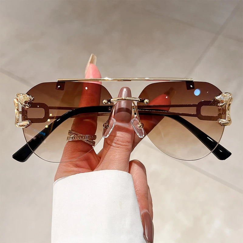 Vintage Rimless Sunglasses
