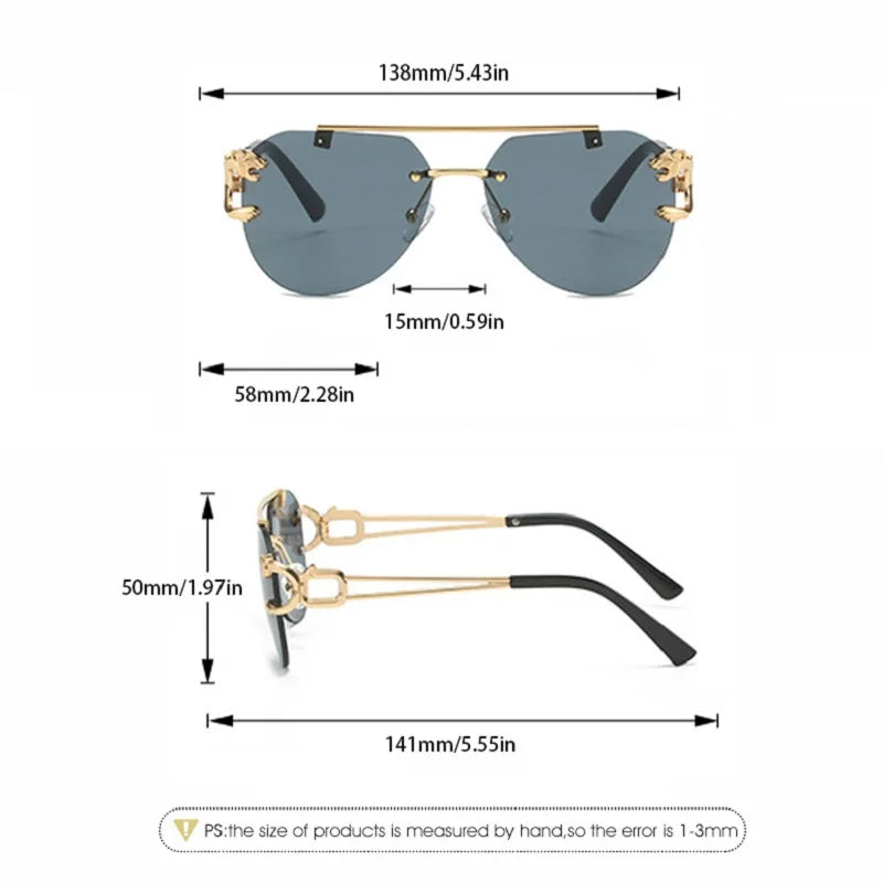 Vintage Rimless Sunglasses