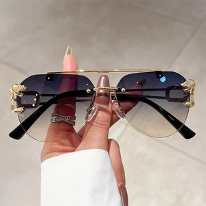 Vintage Rimless Sunglasses