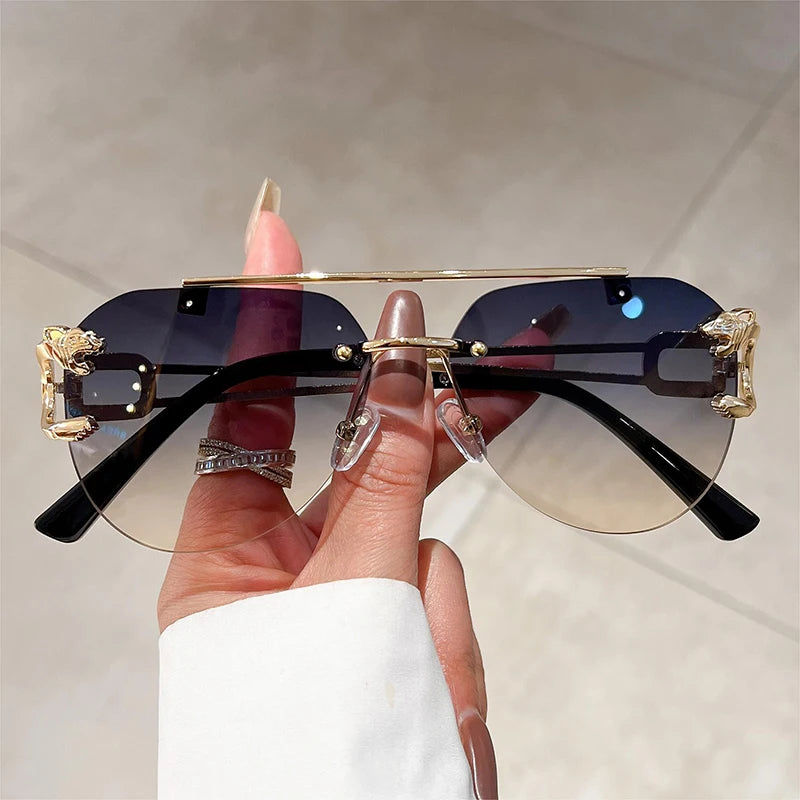 Vintage Rimless Sunglasses